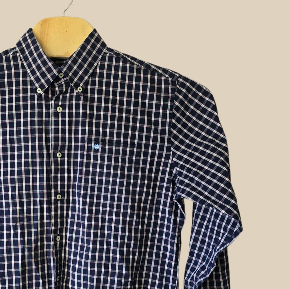 Southern Tide Mens Plaid Check Button Down Long Sleeve Shirt‎